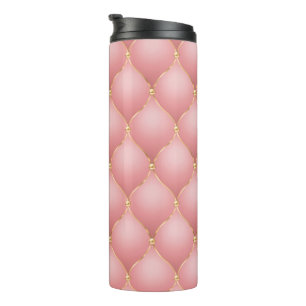 Bouteilles Isothermes Diamants d'or rose Tufté Thermal Tumbler