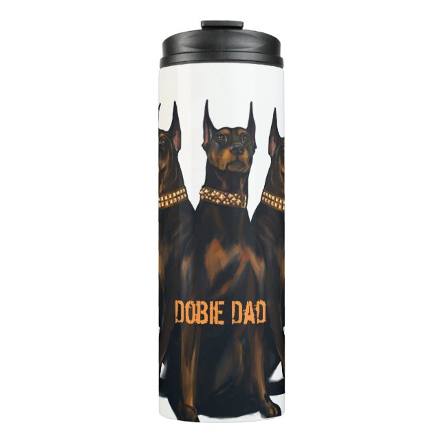 Bouteilles Isothermes Dobie Dad, Doberman, doberman lover, doberman owne (Devant)