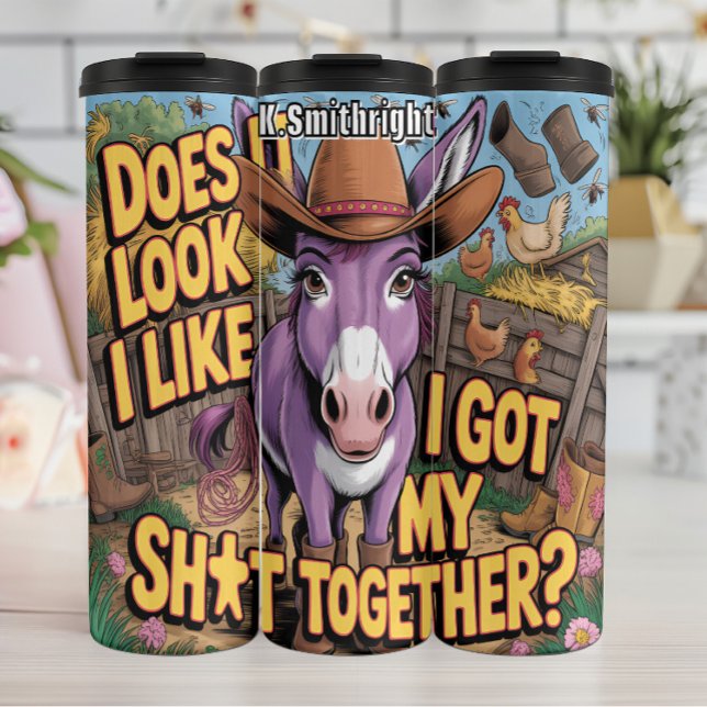 Bouteilles Isothermes Donkey de Cowboy (Créateur téléchargé)