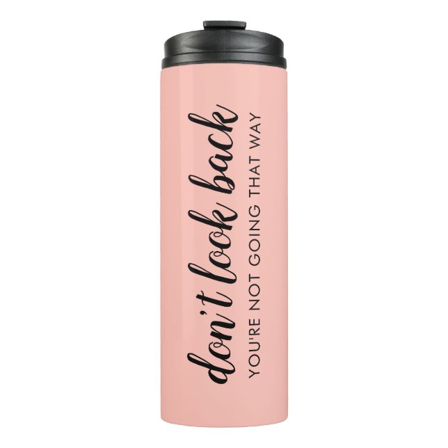 Bouteilles Isothermes Don't Look Back | Uplifting Peachy Pink (Devant)