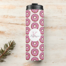 Donut Sweet Girl Sprinkings Motif Nom personnalisé