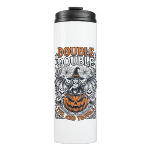 Bouteilles Isothermes Double peine Malheur Sorcière Citrouille Halloween