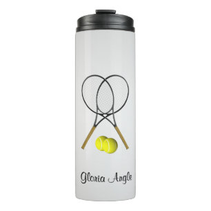 Bouteilles Isothermes Double Tennis Sport Thème Argent