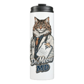 Bouteilles Isothermes Dr Meow MD - Tasse Thermique Drôle de Chat de Méde