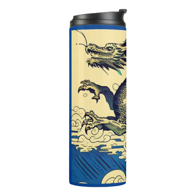 Bouteilles Isothermes Dragon européen Imaginaire - Bois coupé 3 (Tourné sur la gauche)