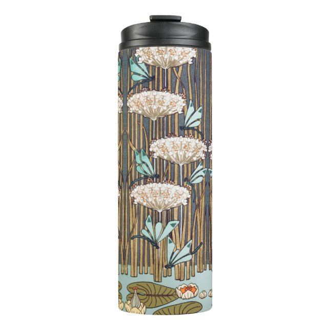 Bouteilles Isothermes Dragonflies Water Lilies Marais Art Nouveau (Devant)