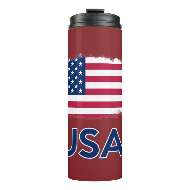 Bouteilles Isothermes Drapeau américain (Devant)