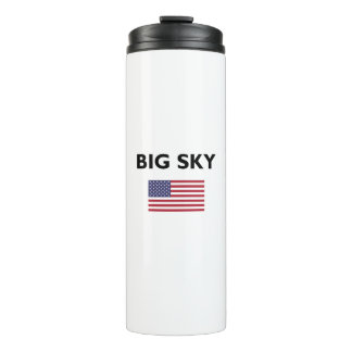 Bouteilles Isothermes Drapeau américain Big Sky USA - Couleur claire