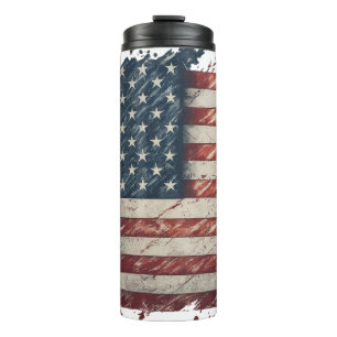 Bouteilles Isothermes Drapeau américain en détresse patriotique génial C
