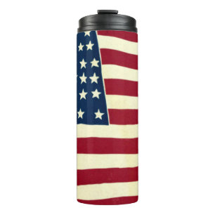 Bouteilles Isothermes Drapeau américain patriotique vintage, fête du 4 j
