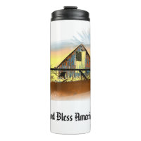 *~* Drapeau American Wood Grange DIEU BLESS AMERIC