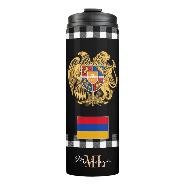 Bouteilles Isothermes Drapeau arménien, Voyage patriotique Mug (Devant)