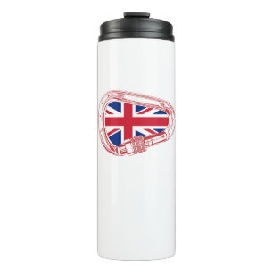 Bouteilles Isothermes Drapeau britannique Escalade carabiner