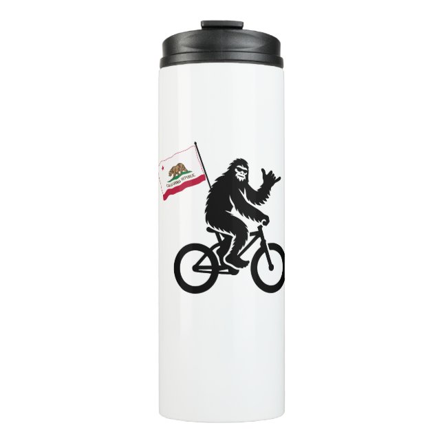 Bouteilles Isothermes Drapeau californien de Bigfoot Cycling (Devant)