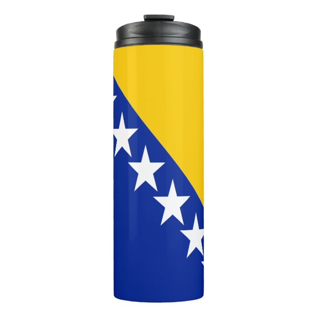 Bouteilles Isothermes Drapeau de Bosnie-Herzégovine patriotique (Devant)