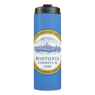 Bouteilles Isothermes Drapeau de Boston, Massachusetts Thermal Tumbler