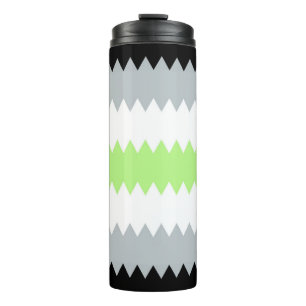 Bouteilles Isothermes Drapeau de fierté Agender Abstrait Groovy Boho Zig