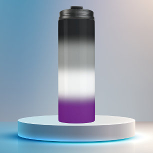 Bouteilles Isothermes Drapeau de fierté asexué à dégradé