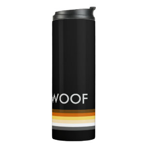 Bouteilles Isothermes Drapeau de fierté des ours gays masculins WOOF