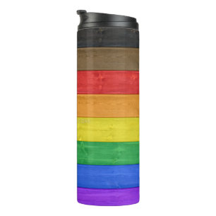 Bouteilles Isothermes Drapeau de fierté gay inclusif SlipperyJoe's à tex