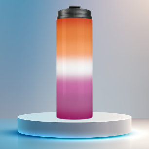 Bouteilles Isothermes Drapeau de fierté lesbienne dégradé