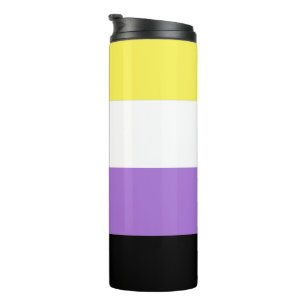 Bouteilles Isothermes Drapeau de fierté non binaire