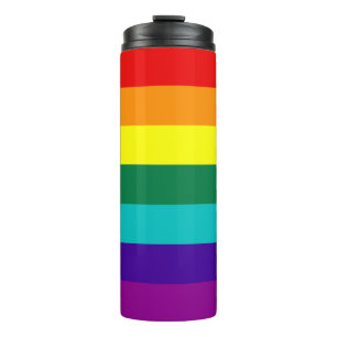 Bouteilles Isothermes Drapeau de la Fierté arc-en-ciel 7 bandes