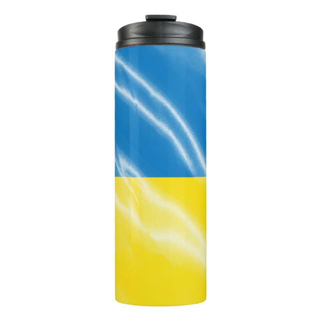 Bouteilles Isothermes Drapeau de soie ukrainien (Devant)