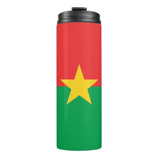 Bouteilles Isothermes Drapeau du Burkina Faso patriotique (Devant)