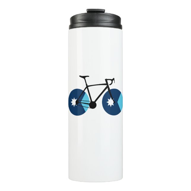Bouteilles Isothermes Drapeau du Minnesota à vélo (Devant)