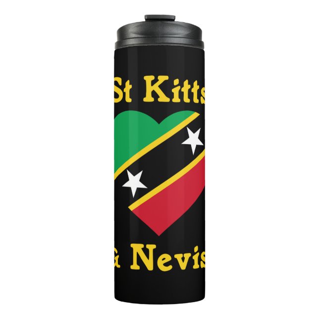 Bouteilles Isothermes Drapeau Saint-Kitts-Et-Nevis Indépendance Caraïbes (Devant)