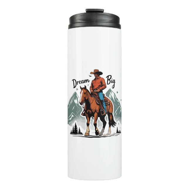 Bouteilles Isothermes Dream Big- Cowboy équitation cheval (Devant)