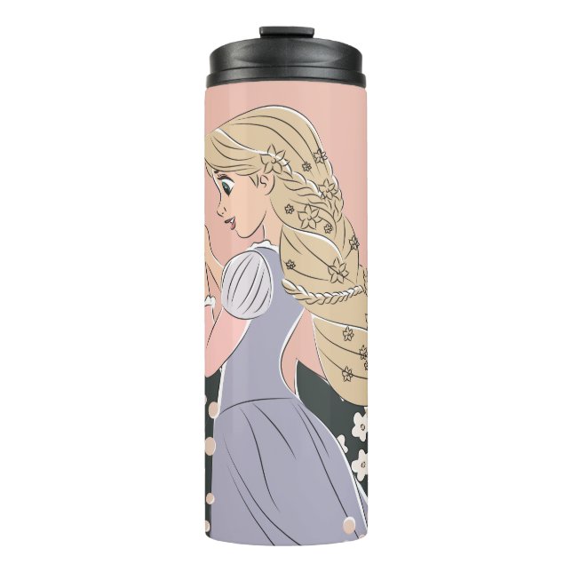 Bouteilles Isothermes Dreamy Rapunzel en fleurs (Devant)