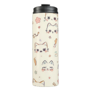 Bouteilles Isothermes Drôle Cat Meow Motif de dessin