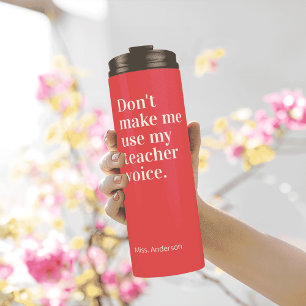 Bouteilles Isothermes Drôle Citation de l'enseignant Rouge