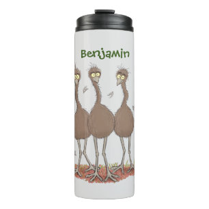 Bouteilles Isothermes Drôle dessin animé du trio australien emu