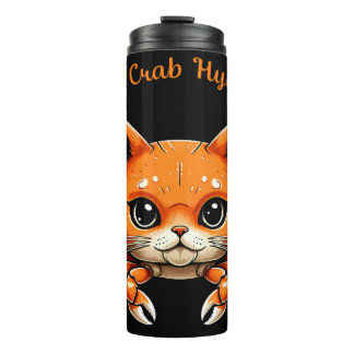 Bouteilles Isothermes Drôle mignon crabe de chat Creature Tee pour Anima