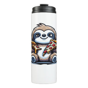 Bouteilles Isothermes Drôle Sloth mangeant Pizza, Amoureux des animaux K