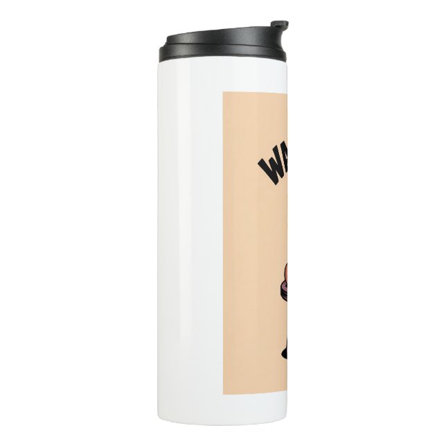 Bouteilles Isothermes Drôle Squelette Halloween Café Thermal Tumbler (Tourné sur la gauche)