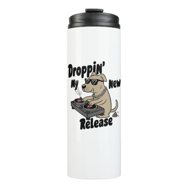 Bouteilles Isothermes Droppin' My New Release Chien Hip-Hop (Devant)