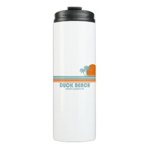 Bouteilles Isothermes Duck Beach Caroline du Nord Sun Palm Trees