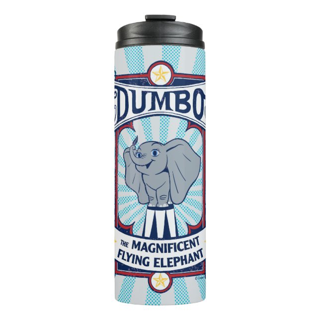 Bouteilles Isothermes Dumbo| Le Magnifique Flying Elephant Circus Art (Devant)