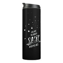 Eat Sleep Ski Repeat Thermal Tumbler