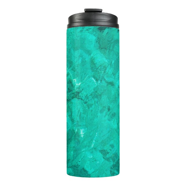 Bouteilles Isothermes Eau bleu mer vague turquoise arrière - plan liquid (Devant)