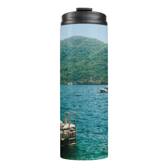 Bouteilles Isothermes Eaux turquouises de Perast - Monténégro (Devant)