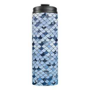 Bouteilles Isothermes Écailles de sirène bleu marine et aqua