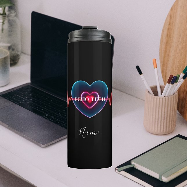 Bouteilles Isothermes Echo Tech | Heartbeat | EKG (Echo Tech | Heartbeat | EKG Thermal Tumbler)