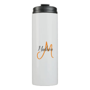 Bouteilles Isothermes Écriture manuscrite moderne monogramme Nom initial