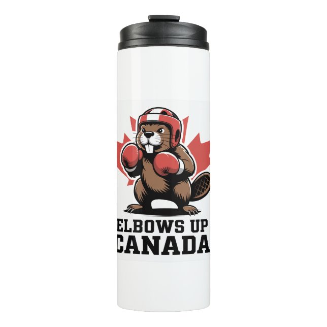 Bouteilles Isothermes Elbows Up Canada | Cadeau Quirky Canadian Pride (Devant)