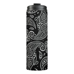 Bouteilles Isothermes Elégance de Paisley : motif ethnique sans soudure.